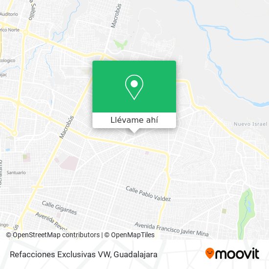 Mapa de Refacciones Exclusivas VW