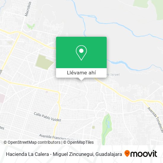 Mapa de Hacienda La Calera - Miguel Zincunegui