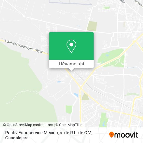 Mapa de Pactiv Foodservice Mexico, s. de R.L. de C.V.