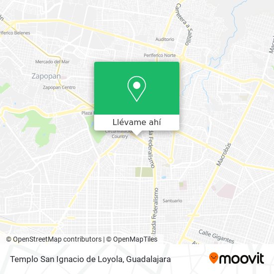 Mapa de Templo San Ignacio de Loyola