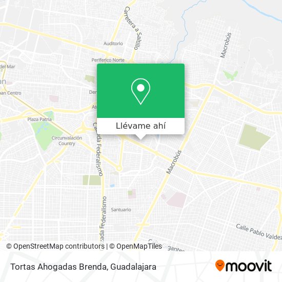 Mapa de Tortas Ahogadas Brenda