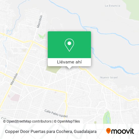 Mapa de Copper Door Puertas para Cochera