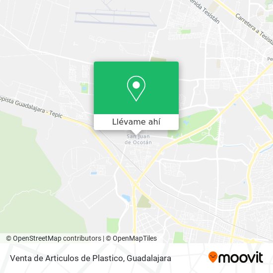 Mapa de Venta de Articulos de Plastico