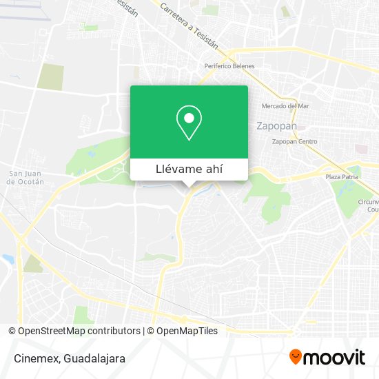 Mapa de Cinemex