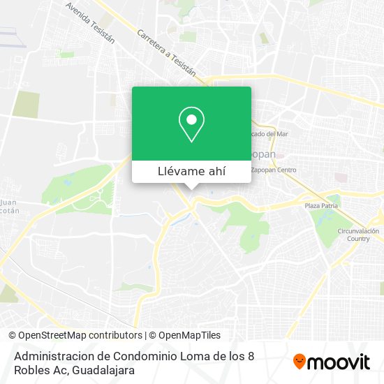 Mapa de Administracion de Condominio Loma de los 8 Robles Ac