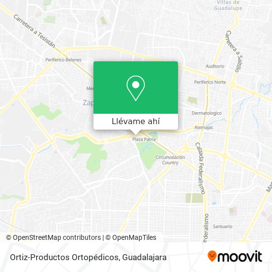 Mapa de Ortiz-Productos Ortopédicos