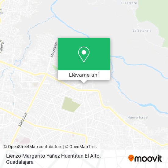 Mapa de Lienzo Margarito Yañez Huentitan El Alto