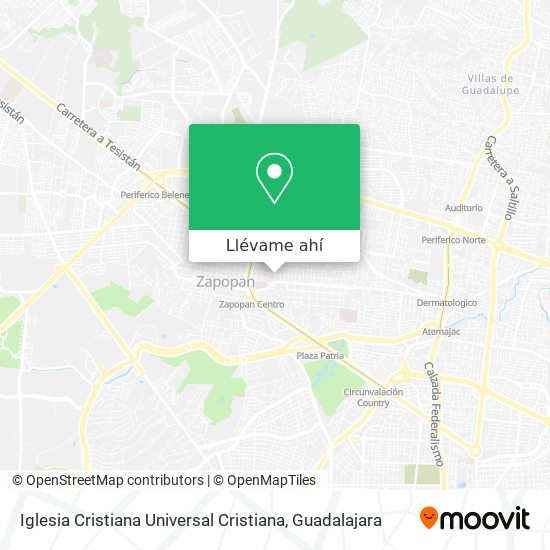 Mapa de Iglesia Cristiana Universal Cristiana