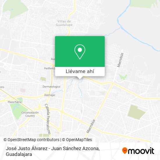 Mapa de José Justo Álvarez - Juan Sánchez Azcona
