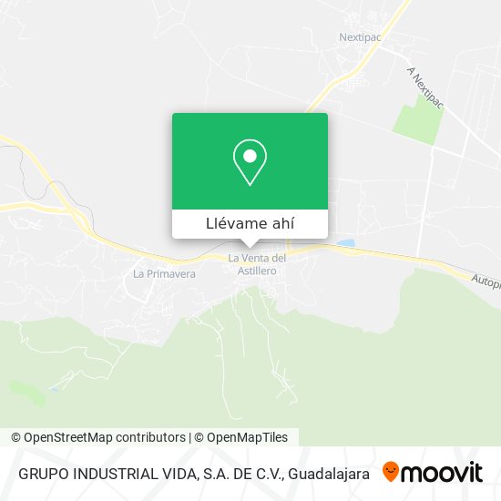 Mapa de GRUPO INDUSTRIAL VIDA, S.A. DE C.V.