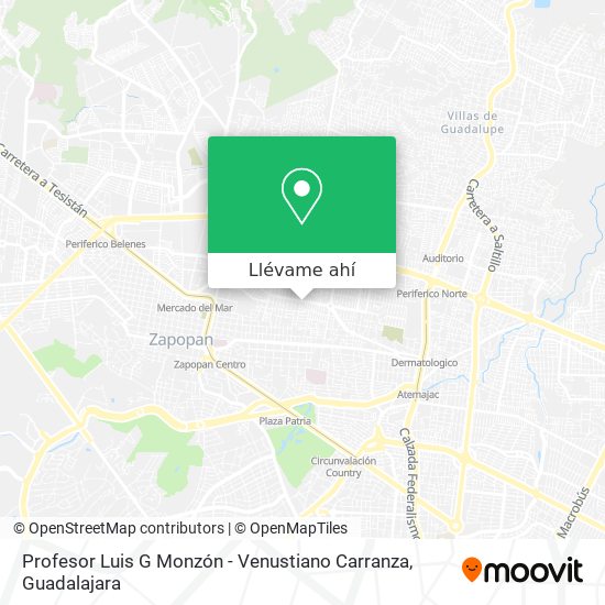 Mapa de Profesor Luis G Monzón - Venustiano Carranza