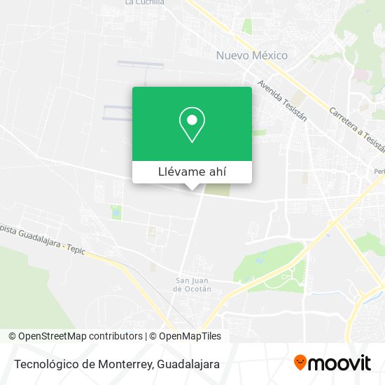 Mapa de Tecnológico de Monterrey