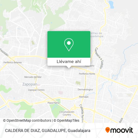 Mapa de CALDERA DE DIAZ, GUADALUPE