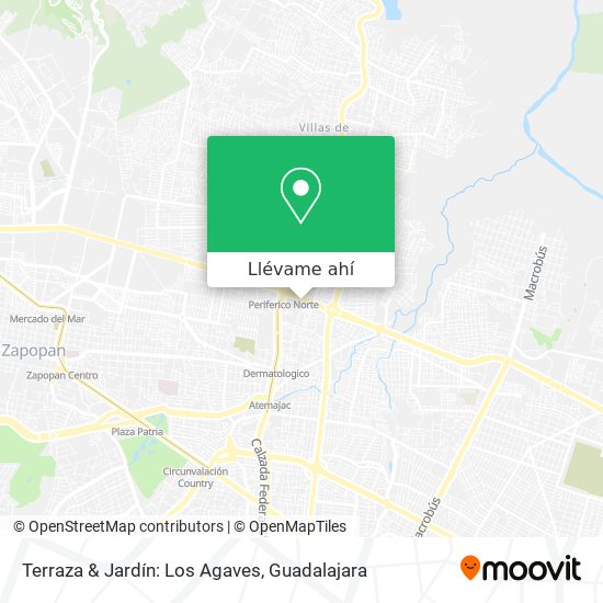 Mapa de Terraza & Jardín: Los Agaves