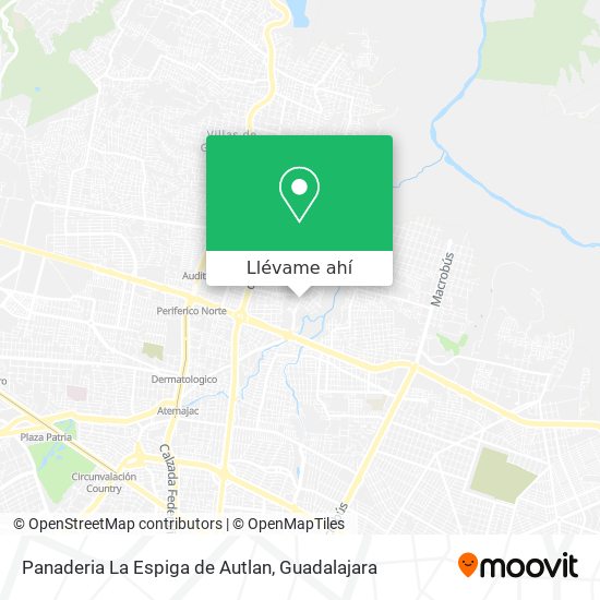 Mapa de Panaderia La Espiga de Autlan