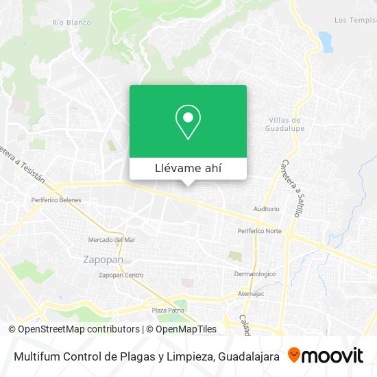 Mapa de Multifum Control de Plagas y Limpieza