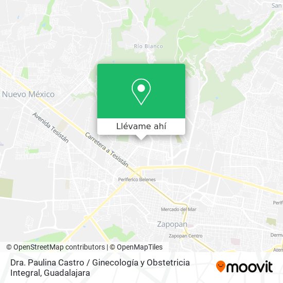 Mapa de Dra. Paulina Castro / Ginecología y Obstetricia Integral