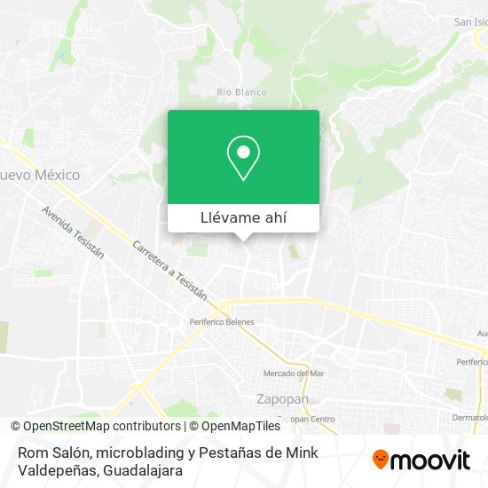 Mapa de Rom Salón, microblading y Pestañas de Mink Valdepeñas