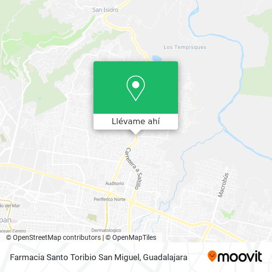 Mapa de Farmacia Santo Toribio San Miguel