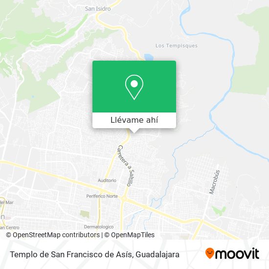 Mapa de Templo de San Francisco de Asís