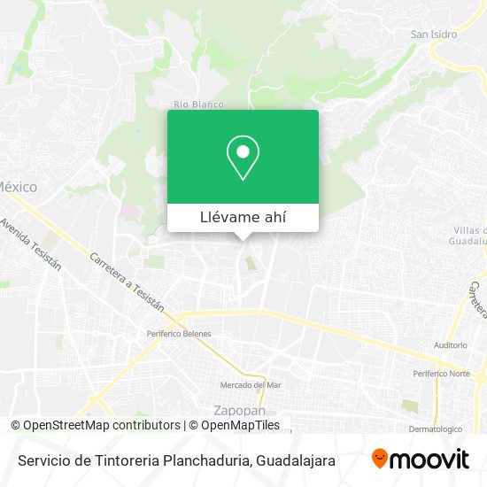 Mapa de Servicio de Tintoreria Planchaduria