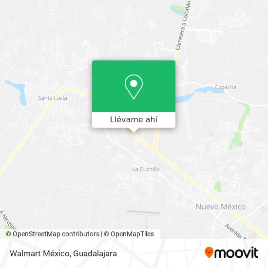 Mapa de Walmart México