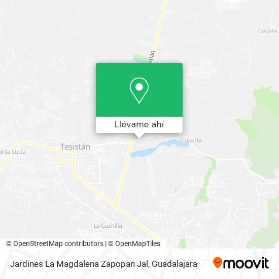 Mapa de Jardines La Magdalena Zapopan Jal