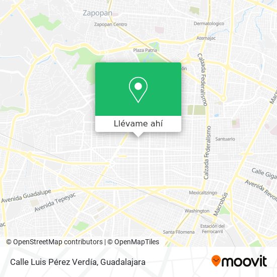 Mapa de Calle Luis Pérez Verdía