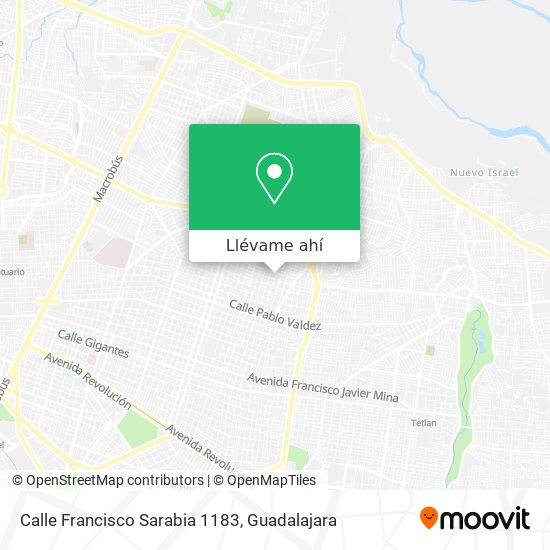 Mapa de Calle Francisco Sarabia 1183