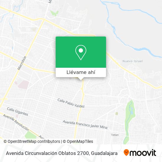 Mapa de Avenida Circunvalación Oblatos 2700