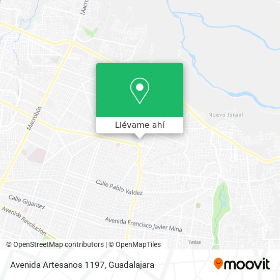 Mapa de Avenida Artesanos 1197