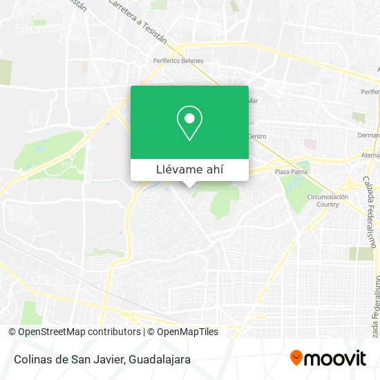 Cómo llegar a Colinas de San Javier en Zapopan en Autobús o Tren?