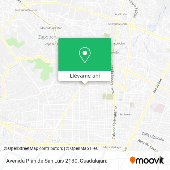 Cómo llegar a Avenida Plan de San Luis 2130 en Guadalajara en Autobús o  Tren?