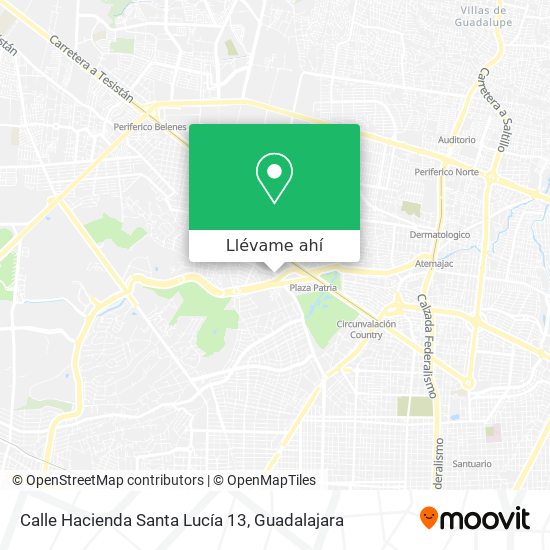 Mapa de Calle Hacienda Santa Lucía 13