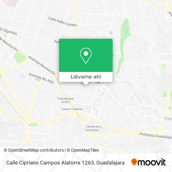 Mapa de Calle Cipriano Campos Alatorre 1263