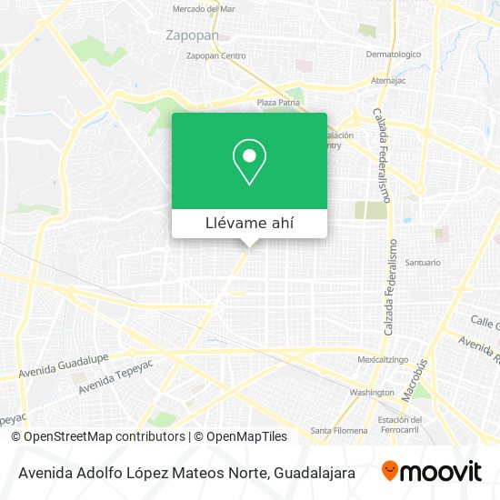 Mapa de Avenida Adolfo López Mateos Norte