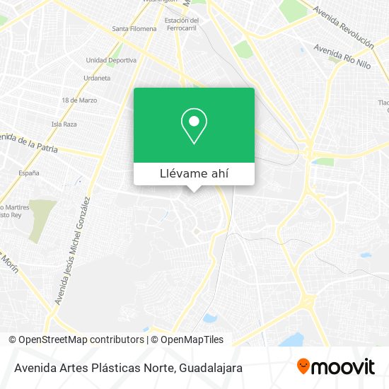 Cómo llegar a Avenida Artes Plásticas Norte en Guadalajara en Autobús?