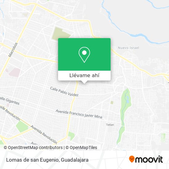Mapa de Lomas de san Eugenio