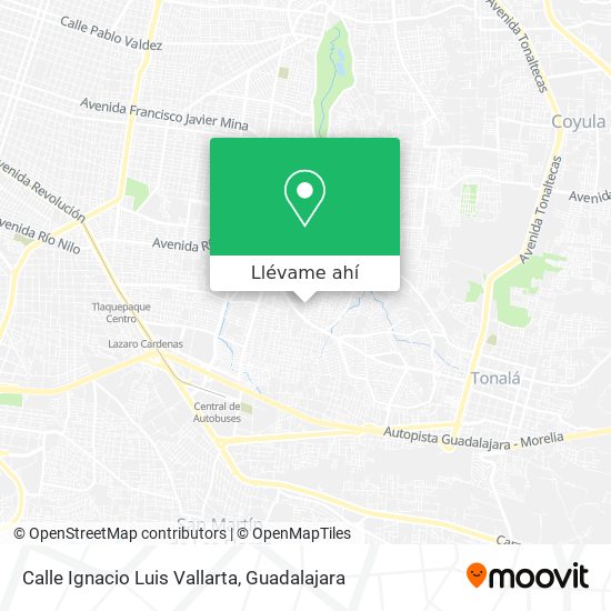 Mapa de Calle Ignacio Luis Vallarta