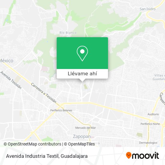 Mapa de Avenida Industria Textil