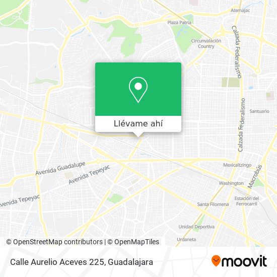 Mapa de Calle Aurelio Aceves 225