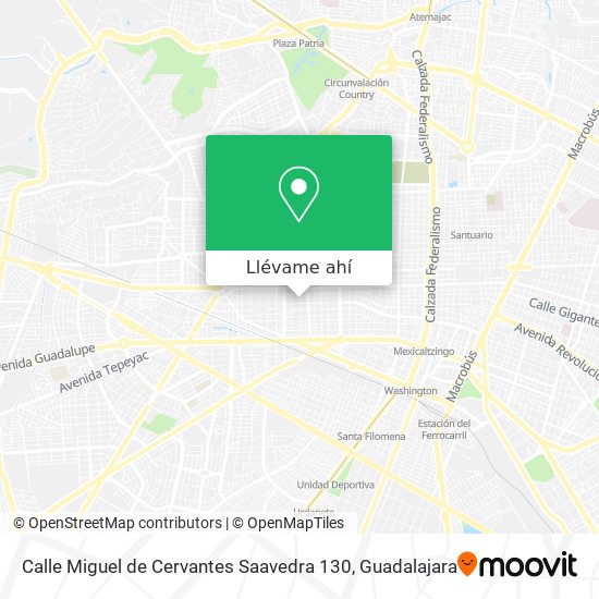 Mapa de Calle Miguel de Cervantes Saavedra 130