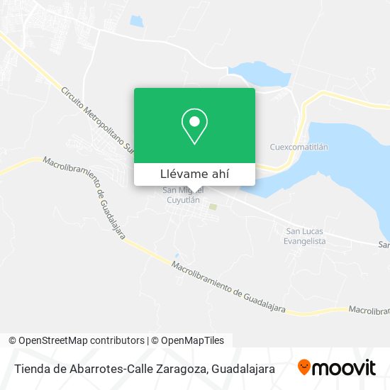 Mapa de Tienda de Abarrotes-Calle Zaragoza