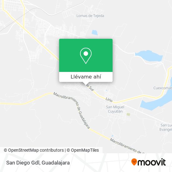 Mapa de San Diego Gdl