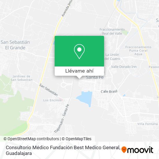 Mapa de Consultorio Médico Fundación Best Medico General