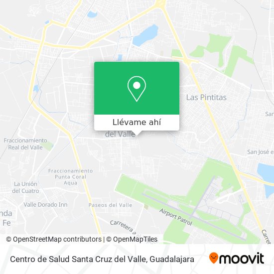 Mapa de Centro de Salud Santa Cruz del Valle