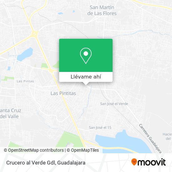 Mapa de Crucero al Verde Gdl