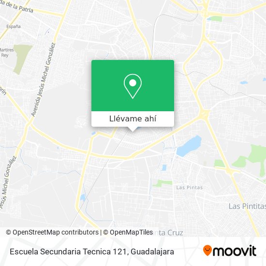 Mapa de Escuela Secundaria Tecnica 121