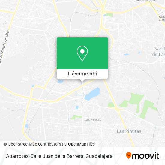 Mapa de Abarrotes-Calle Juan de la Barrera