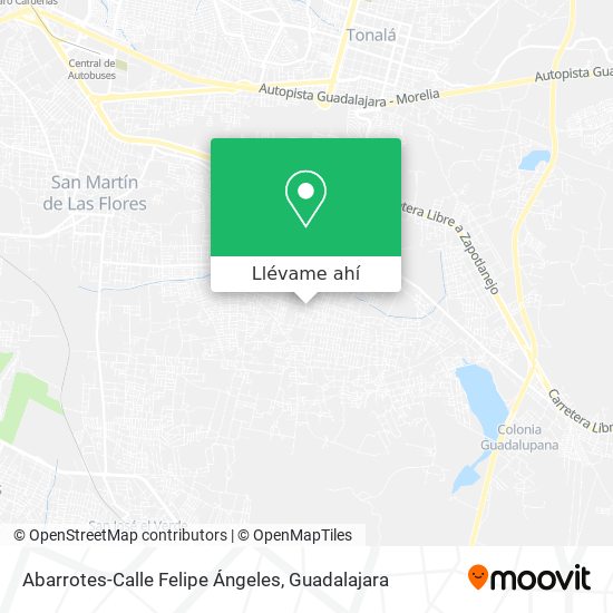 Mapa de Abarrotes-Calle Felipe Ángeles